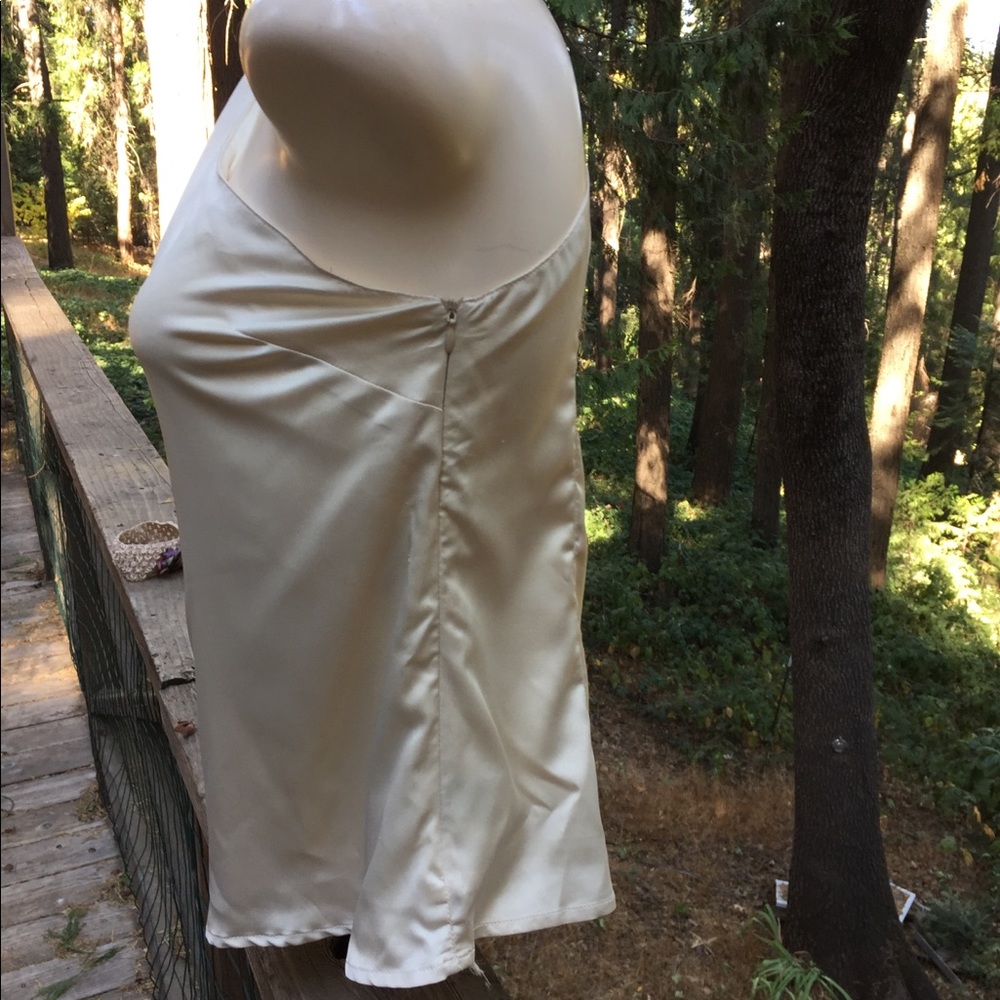 Black Label ruched one shoulder creamy silk camisole, one shoulder top - Picture 8 of 9